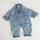 Baby Denim Baby Girl Clothes Outfits Baby Boys Rompers Kid Cotton Flexible Hole Denim Costume Girls Infant Jumpsuit