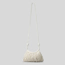 Casual Hollow Crossbody Bag for Women Woven Shoulder Bags Summer Beach Small Hobos Tote Bag Bali Purses