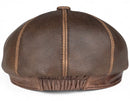 Brown leather cap on a white background, Obroi