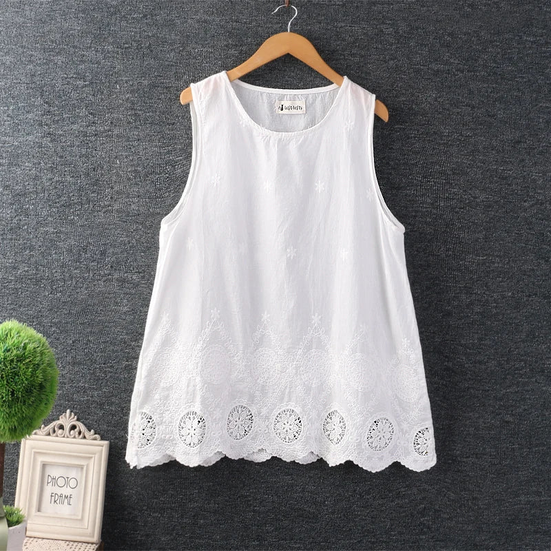 Autumn Sweet Hollow Embroidered Shirt Women Long Sleeve Casual Tops