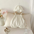 Summer Baby Romper Short Crawling Suit Boys Girls Thin Strap Floral Outfit Cotton Onesie Infant Clothing