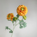 6Pcs Artificial Moisturizing 5-head Dahlia Real Touch Flowers Wedding Decor Flower Arrangement Fake Dahlia Party Home Decoration