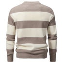 Clothing Men's Sweater Men's Knitted Long Sleeve Pullover Striped Casual Warm Men's Top