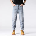 Straight Jeans Tall Guys Students Casual Loose Stretched Denim Trousers