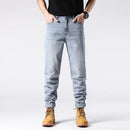 Straight Jeans Tall Guys Students Casual Loose Stretched Denim Trousers