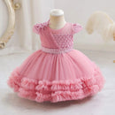 Puffy Tulle Baby Girls Party Dresses for Occasion Kids Dress Newborn Girl Clothes