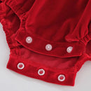 Baby Girl Rompers Years Infant Birthday Party Velvet Bodysuits Boutique Clothes Girl Red Birthday Kid Jumpsuit Clothing