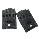 Leather Gloves Men Double Row Holes Red Lined Cycling Mittens Male Unlined Thin Black Bike