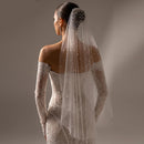 Pearls Luxury Long Wedding Veil Bridal Hair Accessories Wedding