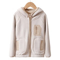 Teenagers Autumn Winter Hooded Jacket Kids Thicken Warm Zipper Outerwear Children's Windproof Jackets