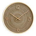 Extremely simple Nordic wall clock creative solid wood fabric base clock