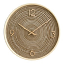 Extremely simple Nordic wall clock creative solid wood fabric base clock