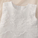 Bridesmaid Baby Girls Party Dress Elegant Baptism Princess Wedding Dress First Kids Clothes