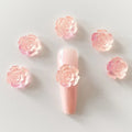 20pcs Kawaii Peach Pink Nail Art Charms Summer Fruit Flower Nail DIY Manicure Jewelry Accessories