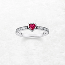 Ring Heart Europe Style Romantic Fine Jewerly For Women Love Gift In Real 925 Sterling Silver