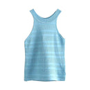 Summer Children Clothing Kids Candy Hollow Out Strapless T-Shirt Beach Vest For Baby Girls