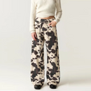 Women's Jeans Washed Tie-dye Wide Leg Straight Baggy Pants