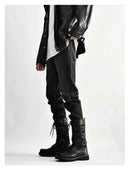 Men Boots Boots Motorcycle Boots for Men Lace-up Platform Boot Mid-Calf Casual Leather