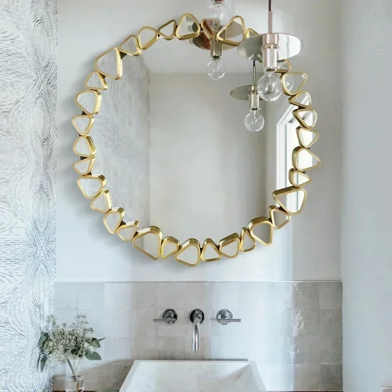 Mirror Decor Dressing Table Wall Mirror Modern Metal Design