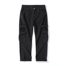 Men Baggy Pants Cargo Pants High Street Multi-Pockets Black Gray Men's Trousers