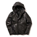 Men Slim Fit Genuine Leather Jacket – Stylish Casual Biker Coat for All Seasons