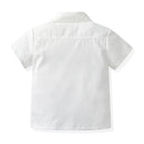 Summer Kids Boys Gentleman Clothing Sets Short Sleeve Toddler Boy Suits for Wedding