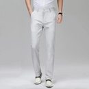 Linen Casual Straight Relax Fit Pants Trousers Men Clothing