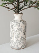 Medieval floral ceramic vase flower arrangement entrance living room desktop decoration ornament