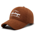 Corduroy Caps For Men Baseball Cap Winter Women Golf Cap Street Trucker Hat