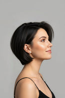 180% Density Bob Wig Human Hair Silk Base Hand Hooked Full Wig Natural Looking Short Bob Wig Real Remy Hair Wig