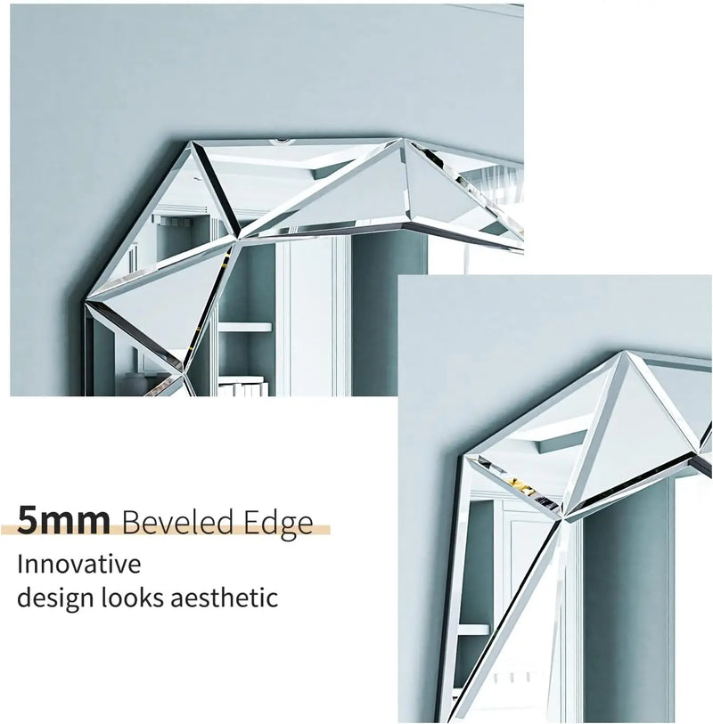 Wall Mirror Modern Irregular Accent Mirror Artistic Decor