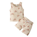 Children Boy Clothing Vest Short Pant 2Pcs Set Kid Girl Baby Outfit