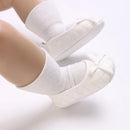 Baby Patent Leather First Walker Shoes for Girl Infant Spring Autumn Bow Princess Dress No-Slip Shoes