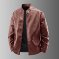Autumn winter Jacket Men Light Luxury Casual Fit Slim Baseball Clothes Man Trendy Motorcycle Leather Coat