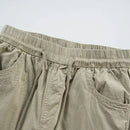 Spring Summer Men's Cotton Cargo Long Pants Retro Straight Loose Casual Trousers