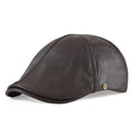 Brown leather cap on a white background, Obroi