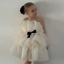 Summer children flounty cake Dress girl host piano princess dress girl birthday dress