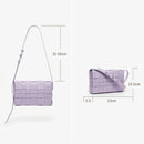 Handbag Woven Genuine Leather Box Bag Shoulder Crossbody Purse Women's Female Luxury Classical