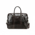 Brown leather briefcase on a white background, Obroi