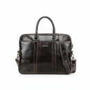 Brown leather briefcase on a white background, Obroi