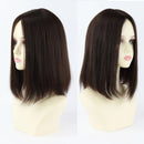 8x8inch Silk Base Human Hair Toupee 12inch Same Length Double Drawn Jewish Topper Natural Scalp Hairpieces