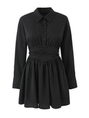 Women Autumn Sweet  Mini Dress Vintage Square Collar Chic Elegant Party Short Dresses