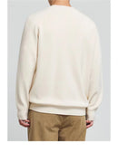 Knitted Casual Sweater Men Simple Knitwear Tops Pullover Male Solid Color Loose Sweater Autumn