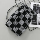 Linen Strip Plaid Shorts Summer Elastic Waist Comfortable Breathable Thin Premium Half Length Pants