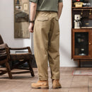 New Men Cargo Trousers Pant Men Pure Cotton Loose Casual Retro Suit Pants for Man