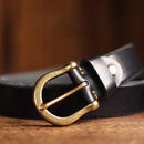 Luxury Genuine Leather Men Copper Buckle Jeans Casual Belts Cowboy Waistband Male Designer Tactical belt