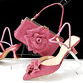 Design Shoes & Bag Coffee Color Women's Stiletto Shoes