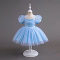 Light blue dress on a mannequin against a gray background, Obroi
