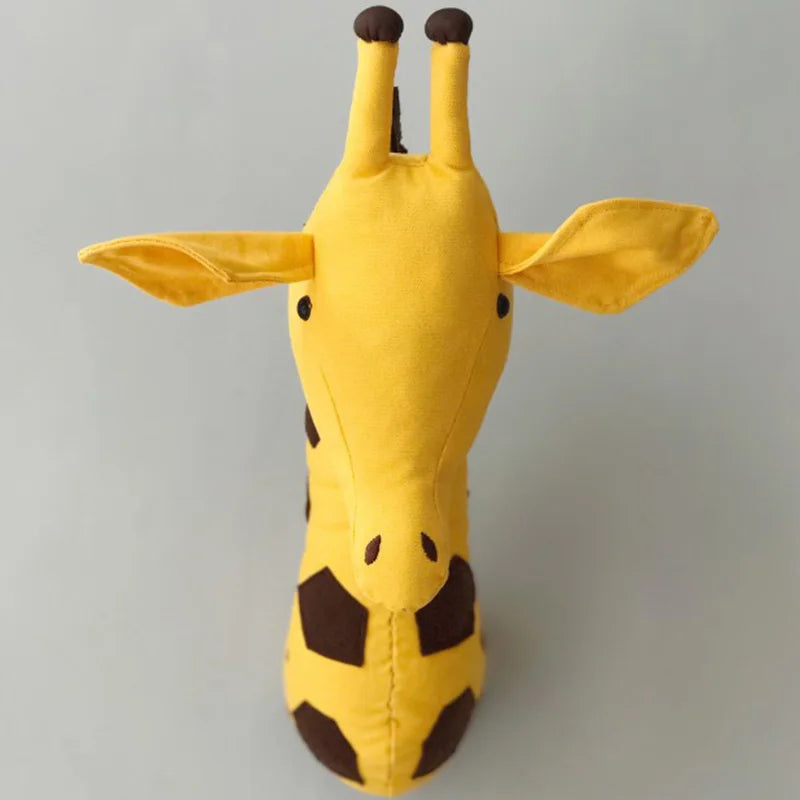 Animal Head Wall Mount Children Stuffed Toys Kids Birthday Gifts Room Wall Home Decoration Accessories