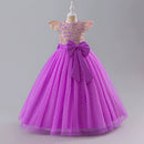 Girl Princess Dress Bow Lace Sleeveless Party Dresses for Girls Summer Children Clothes Girls' Dress 5-14 Years